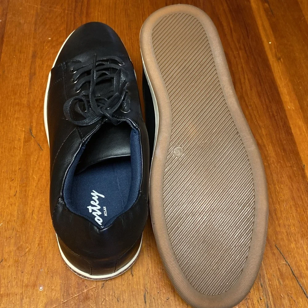 Vostey Men's Fashion Sneakers – Black Casual Oxford Shoes, Size 13 Shoes